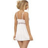 Subblime - Babydoll Décolleté En V Détail Noeud Blanc L/Xl